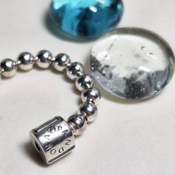 Authentic Pandora ALE 925 Sterling Silver Beads & Pave Bracelet CZs - Picture 2 of 6